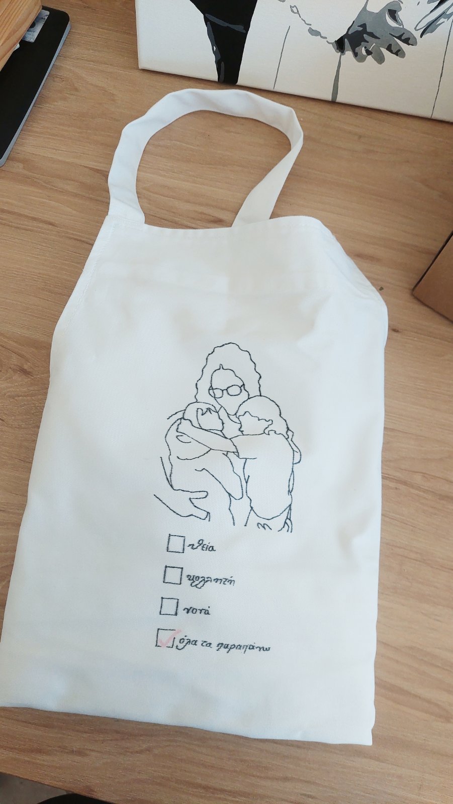 Hand-painted Baptism Apron